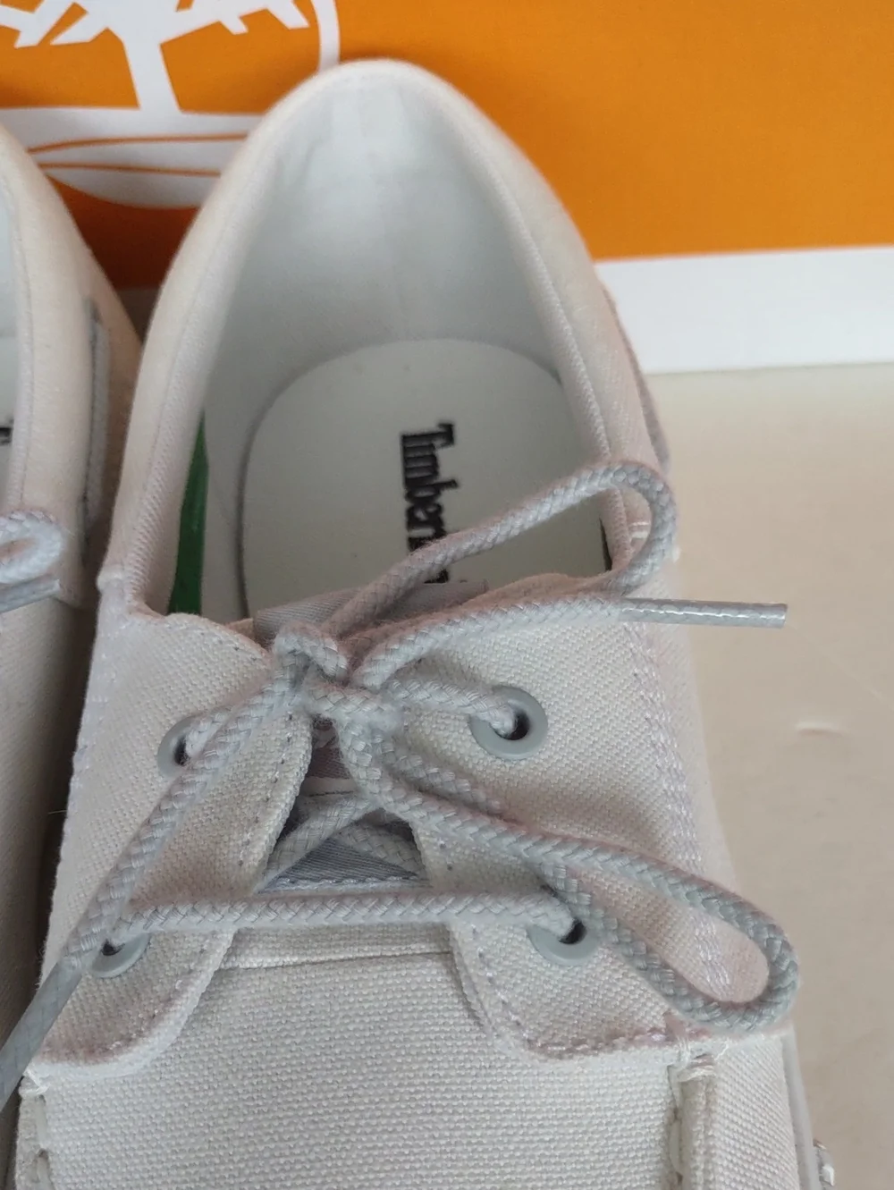 BRAND NEW Timberland Men's White Canvas Boat Shoe Sneaker